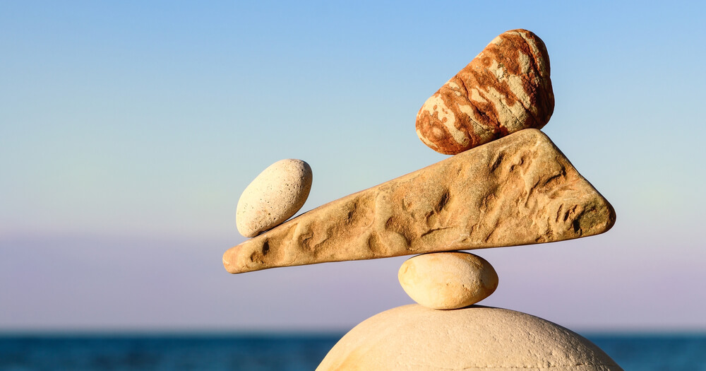 Rocks balancing