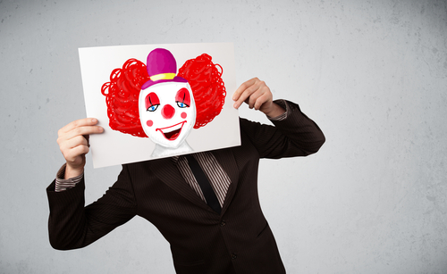 Top 10 Worst Stock Photos for Your Marketing 03 - Clown businessman