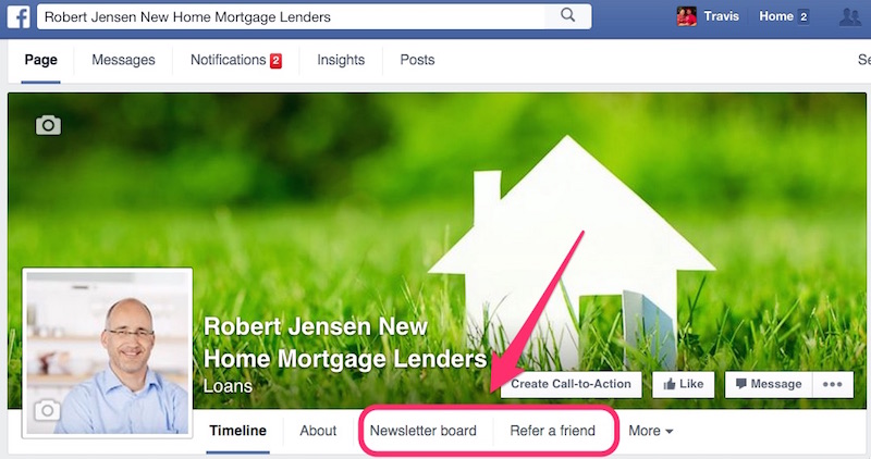 Custom Facebook Apps for Loan Officers